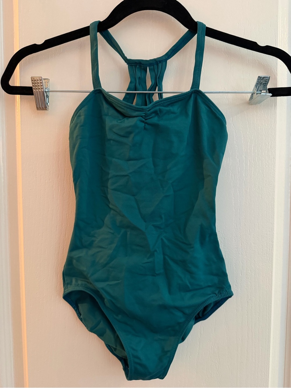 (GIRLS) Teal Crossback Leotard